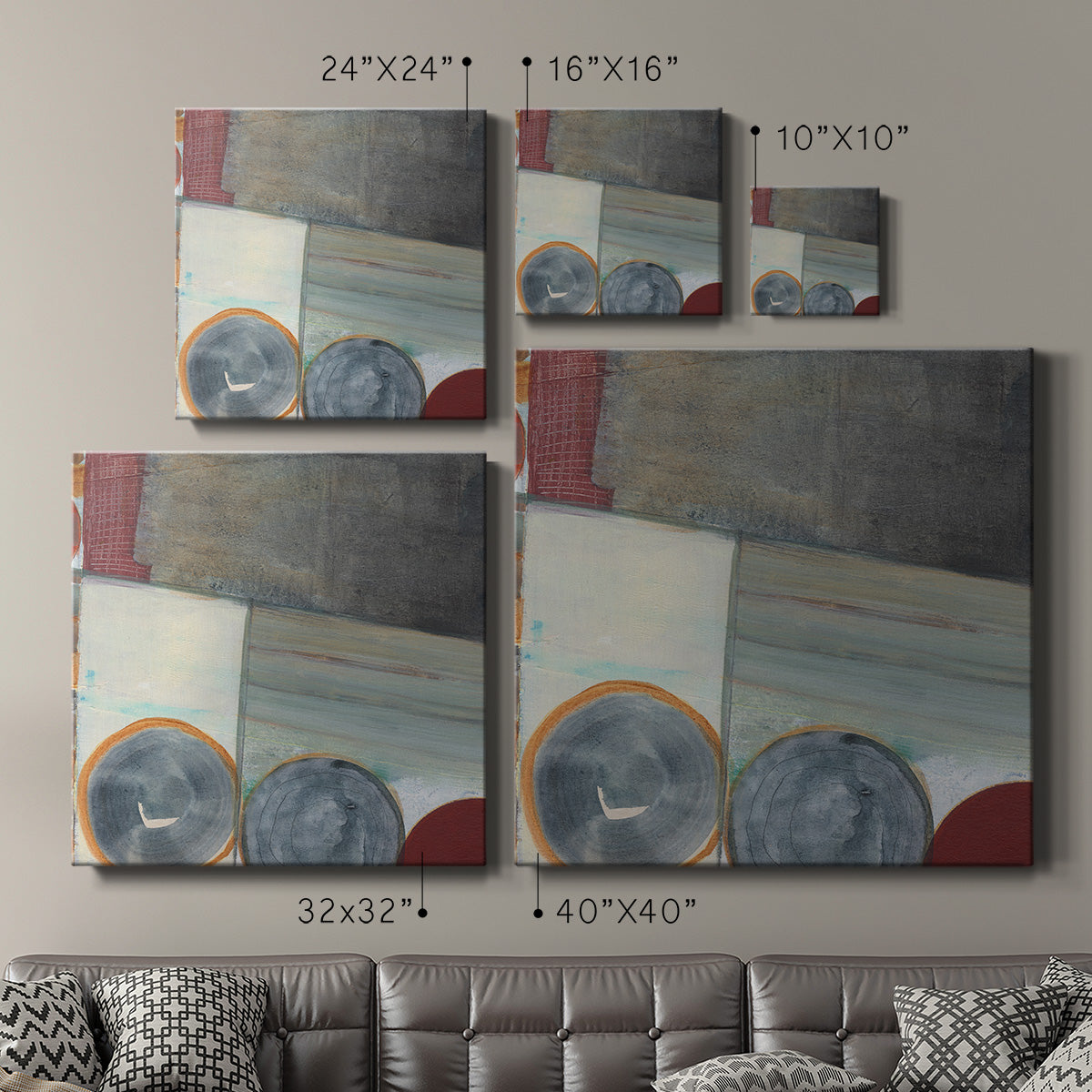 Seven Circles IV-Premium Gallery Wrapped Canvas - Ready to Hang