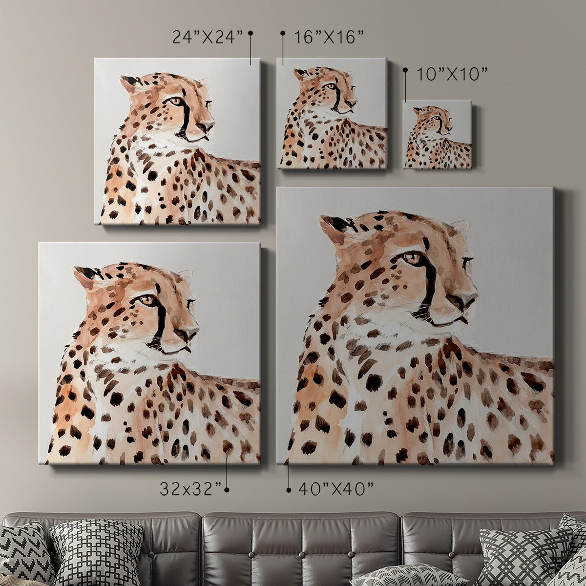 Saharan Cheetah I - Canvas Art Print