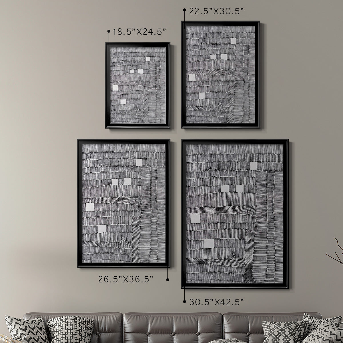 Tedious II - Modern Framed Canvas Print