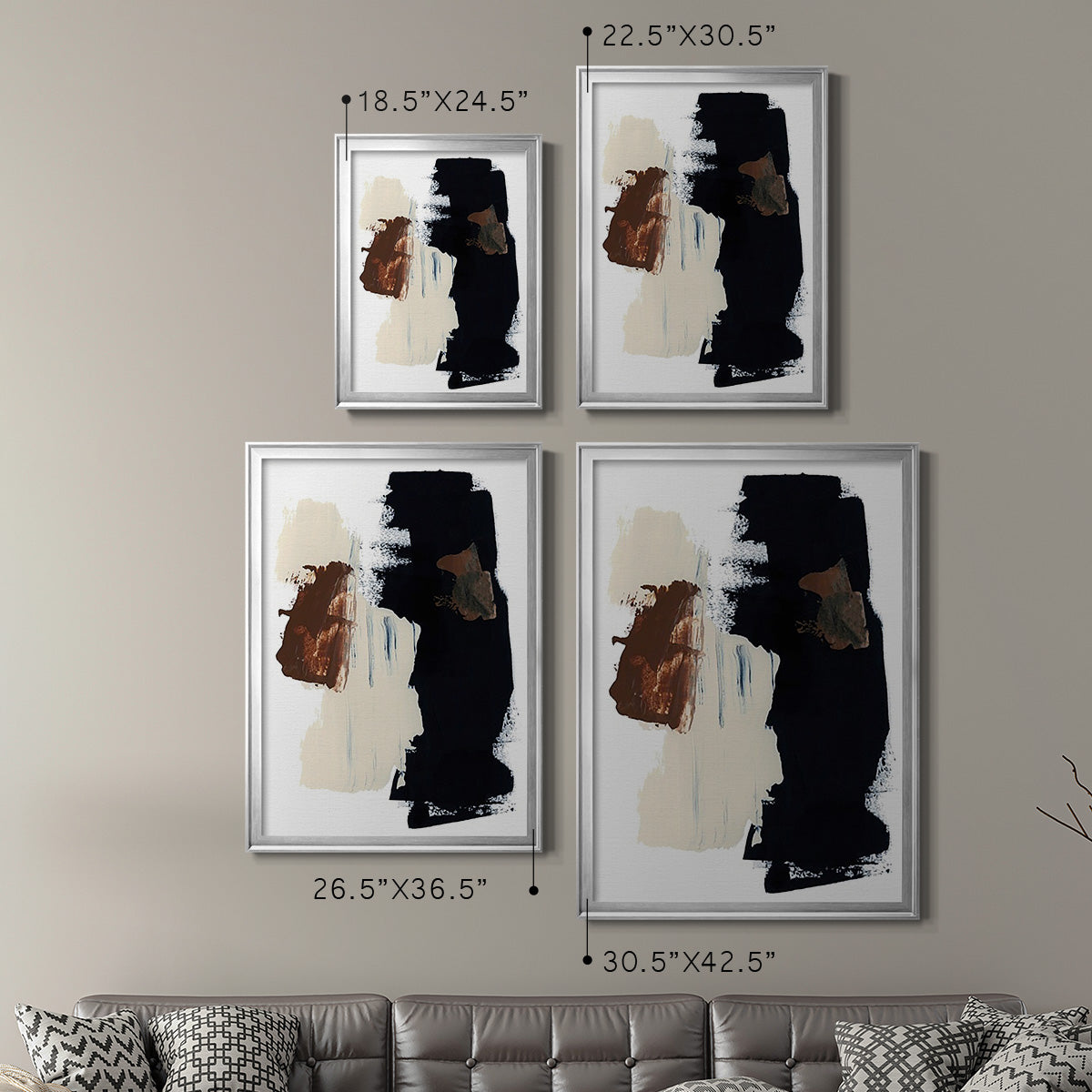 Goldenrod Patch II - Modern Framed Canvas Print