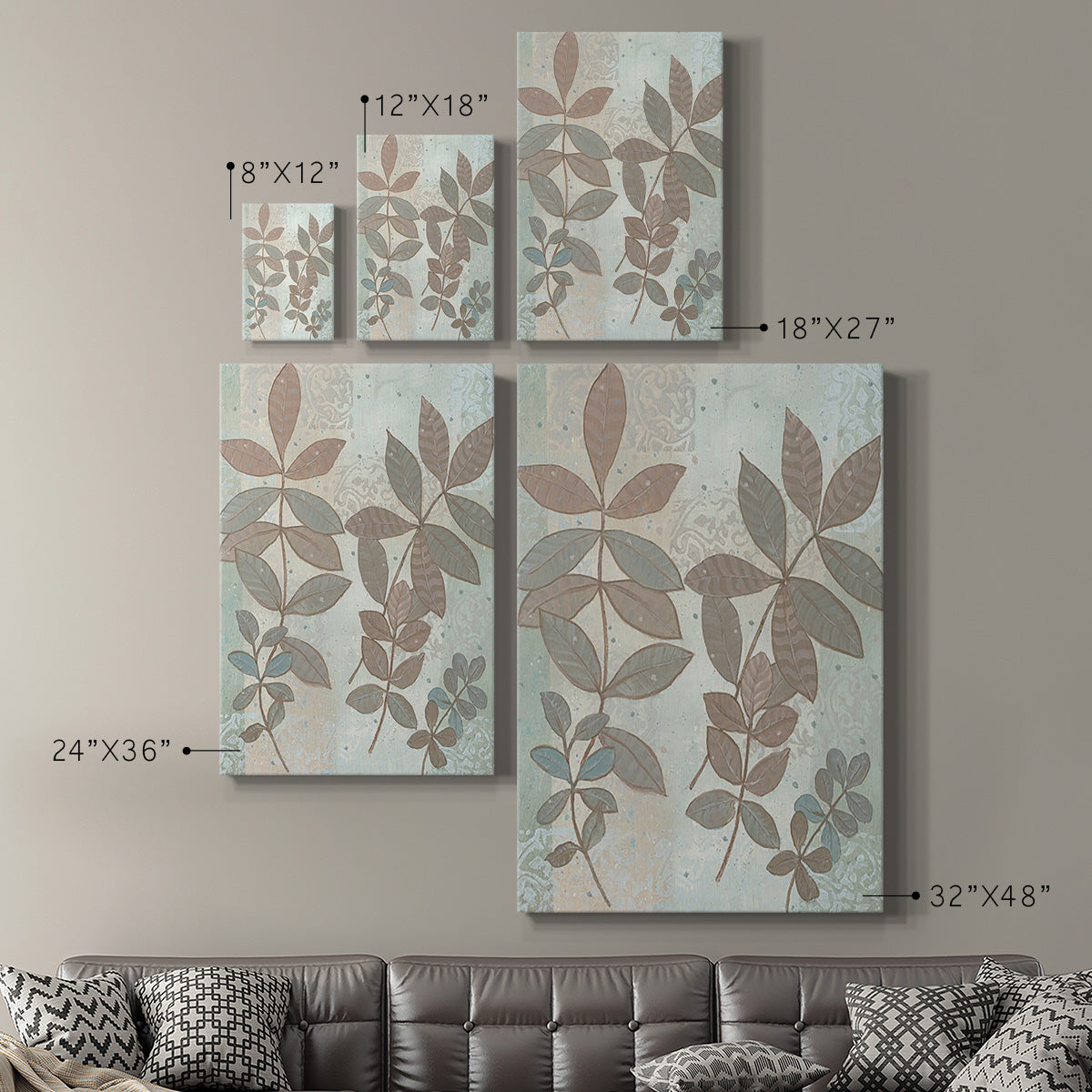 Leaf Cluster I - Canvas Art Print