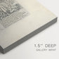 Close-up of a gallery-wrapped canvas corner showing a refined image with balanced form, highlighting texture and print detail.