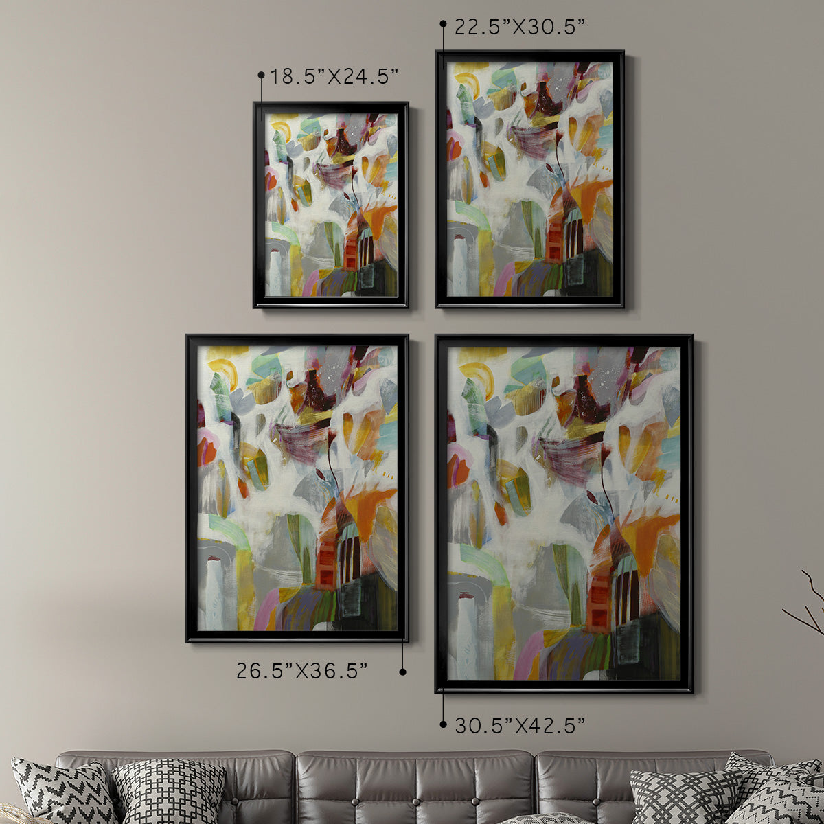 Renewal - Modern Framed Canvas Print