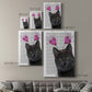 Black Cat Valentines Premium Gallery Wrapped Canvas - Ready to Hang