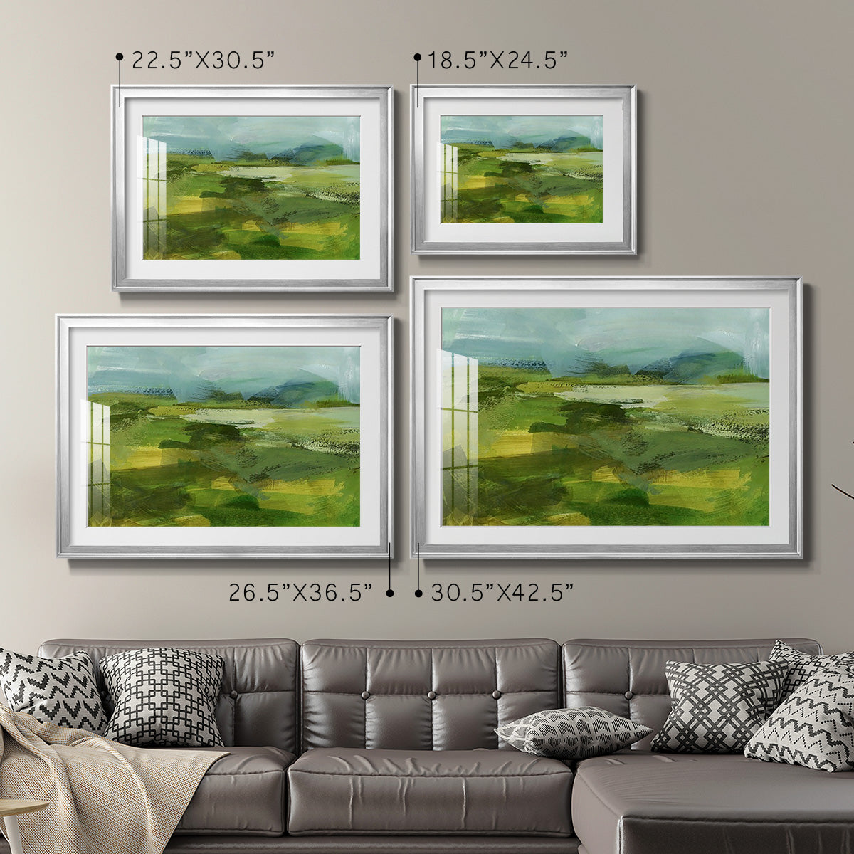 Emerald View IV Premium Framed Print - Ready to Hang