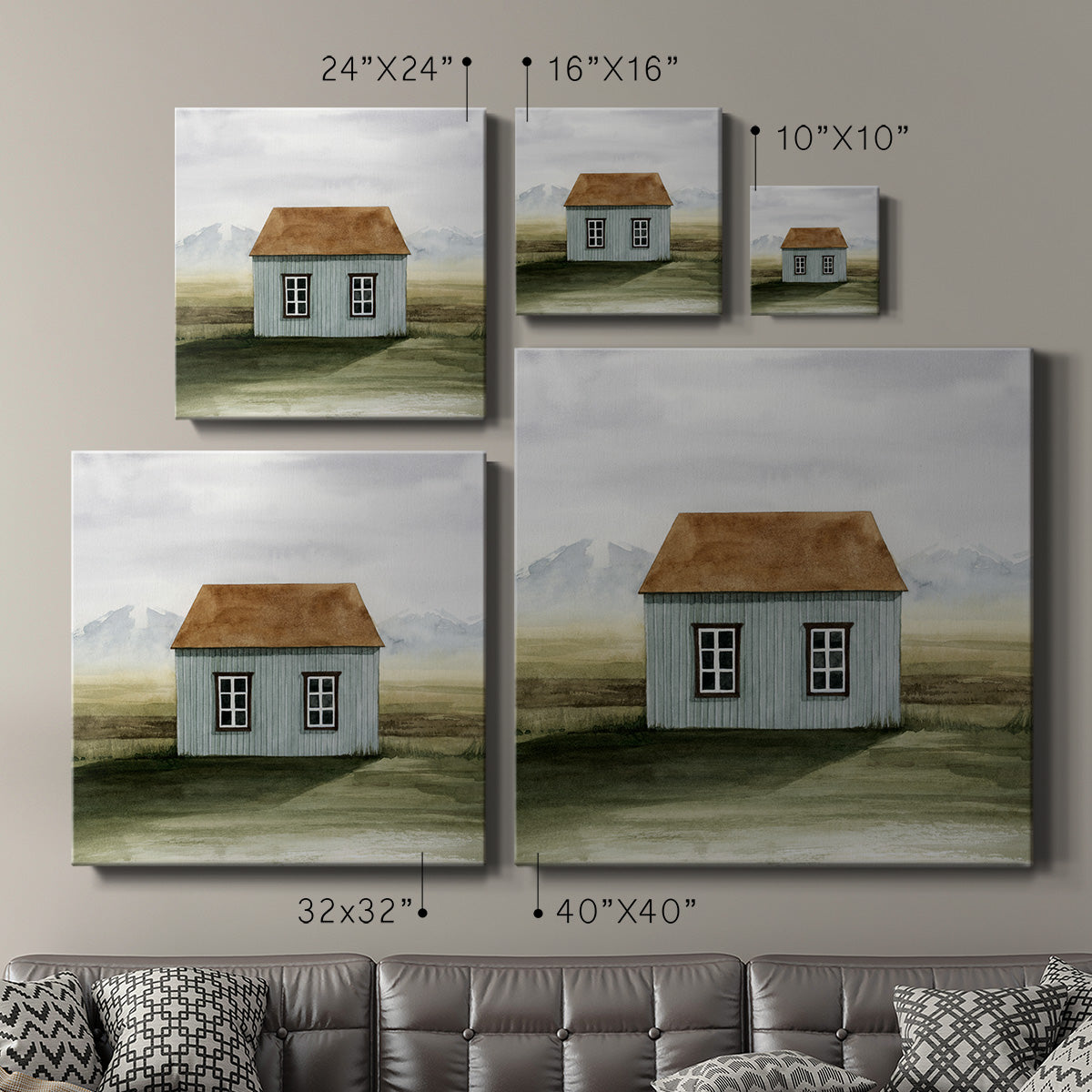 Nordic Cottage I-Premium Gallery Wrapped Canvas - Ready to Hang