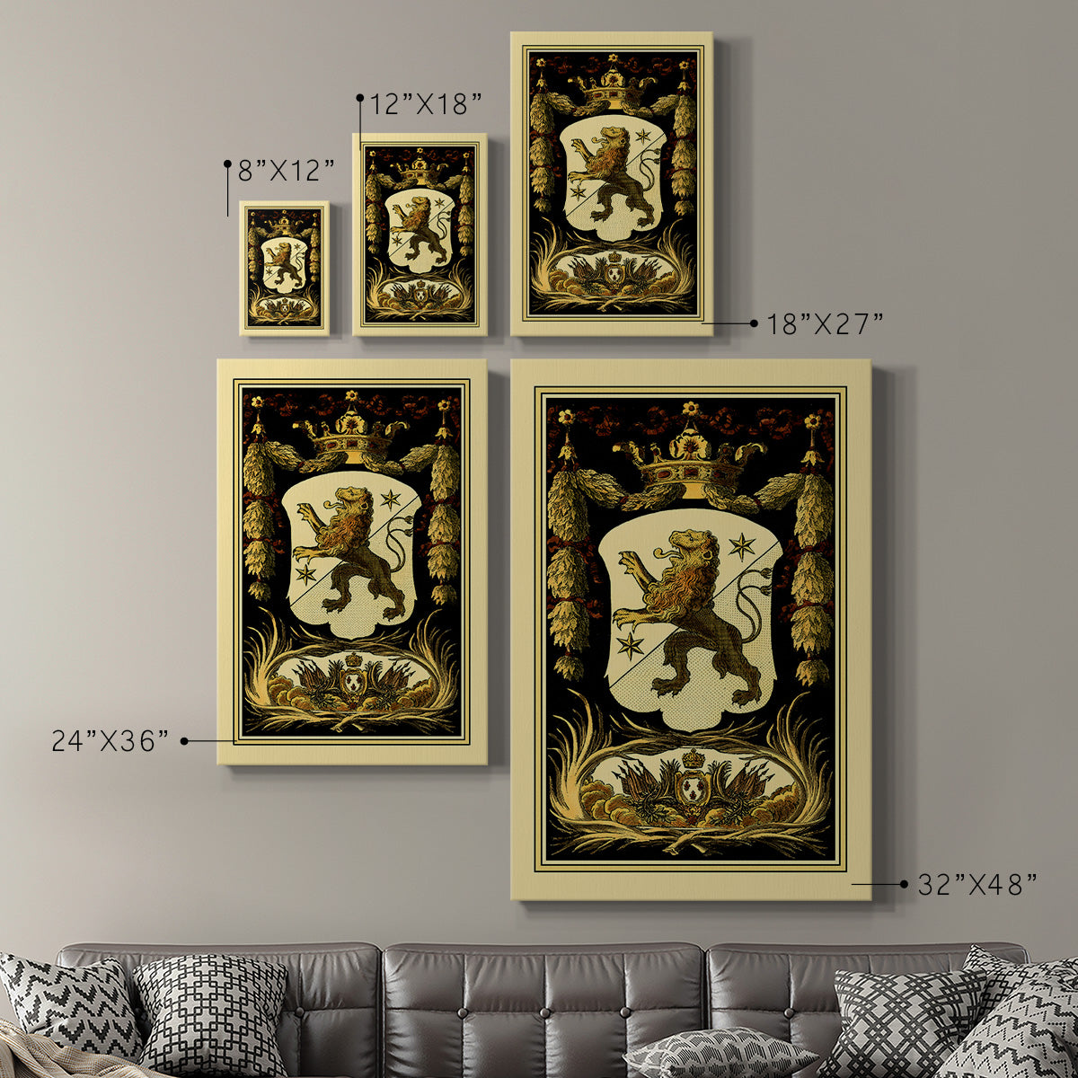 Family Crest III Premium Gallery Wrapped Canvas - Ready to Hang