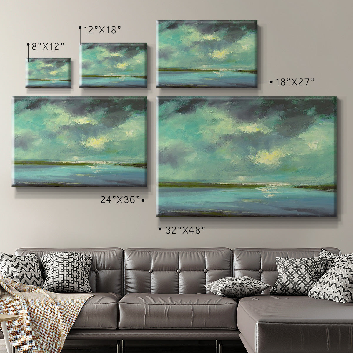 Lagoon Premium Gallery Wrapped Canvas - Ready to Hang