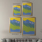 Bright Glacial Lake I - Modern Framed Canvas Print