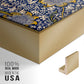 Kennet - Indigo/Gold, 1883 - Floater Framed Canvas Print