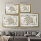 Bordered Map of France Premium Framed Print - Ready to Hang