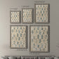 Vintage Blockprint I - Premium Framed Canvas 2 Piece Set - Ready to Hang