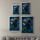 Spooky Cephalopod Chandeliers II - Modern Framed Canvas Print