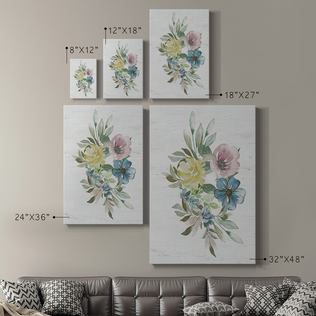 Spring Meadow Arrangement I - Canvas Art Print