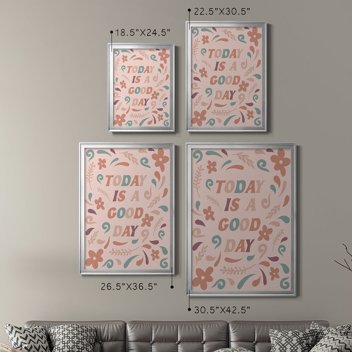 Today is a Good Day - Modern Framed Canvas Print