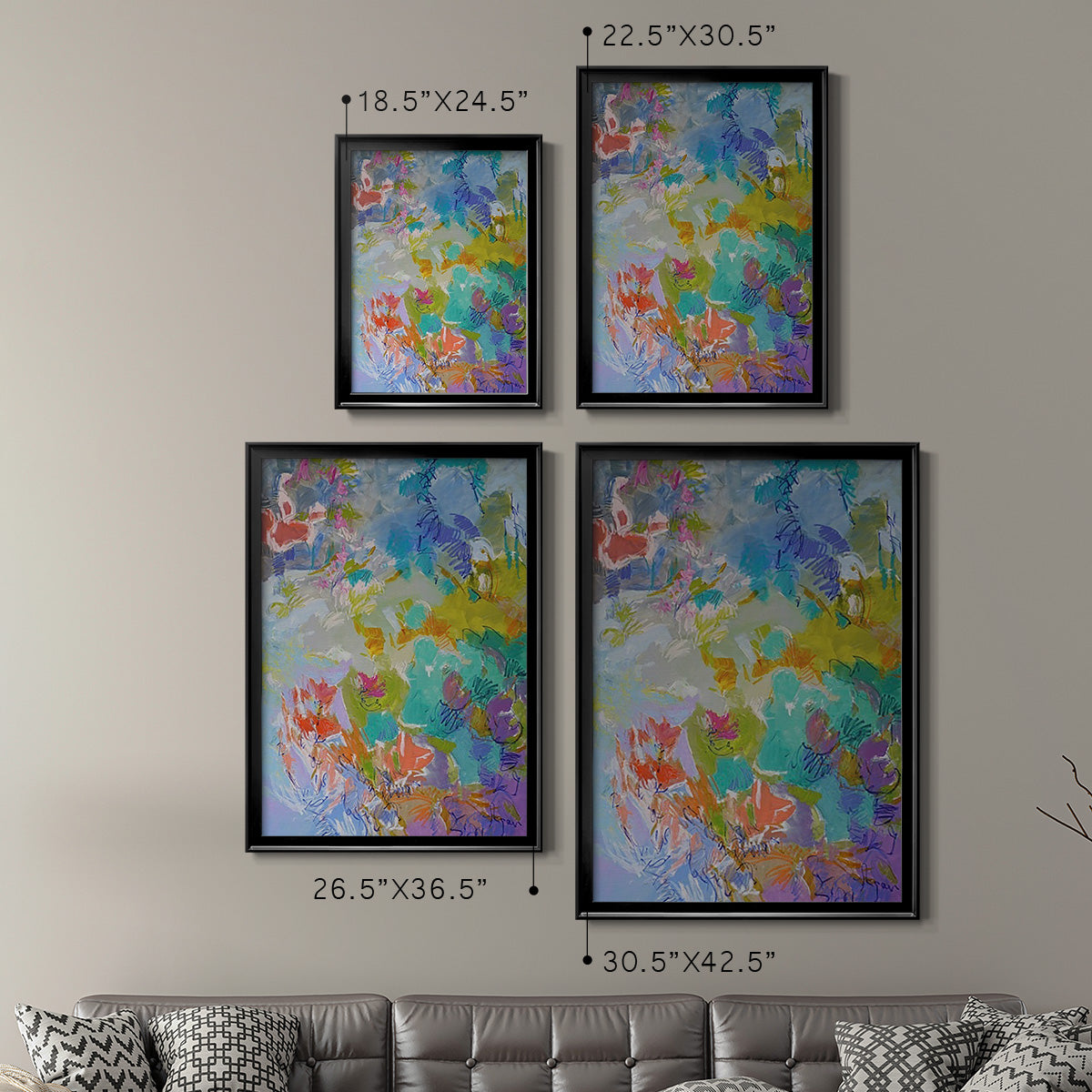 Let Me Bloom I Am - Modern Framed Canvas Print