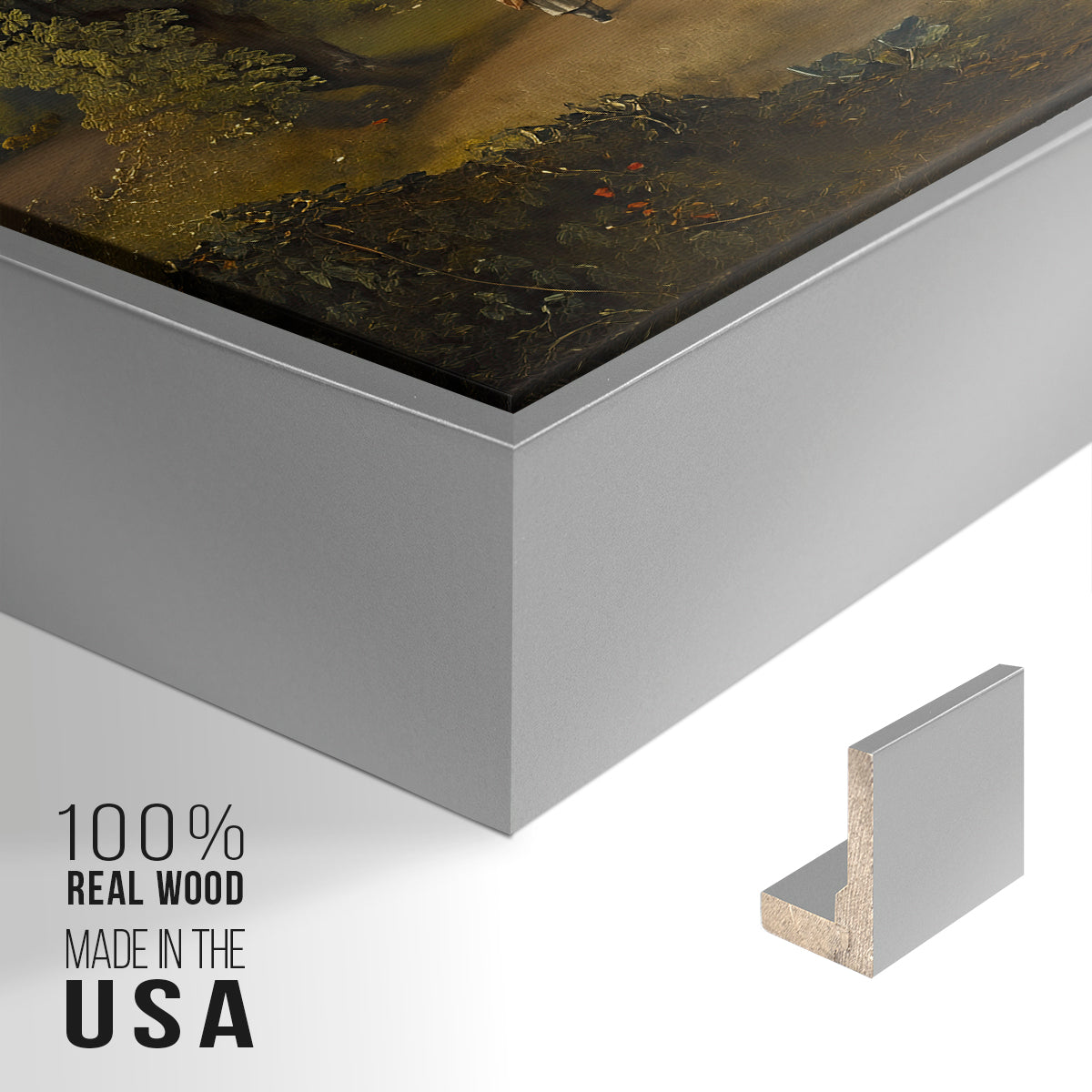 The Wheat Field, 1816 - Floater Framed Canvas Print