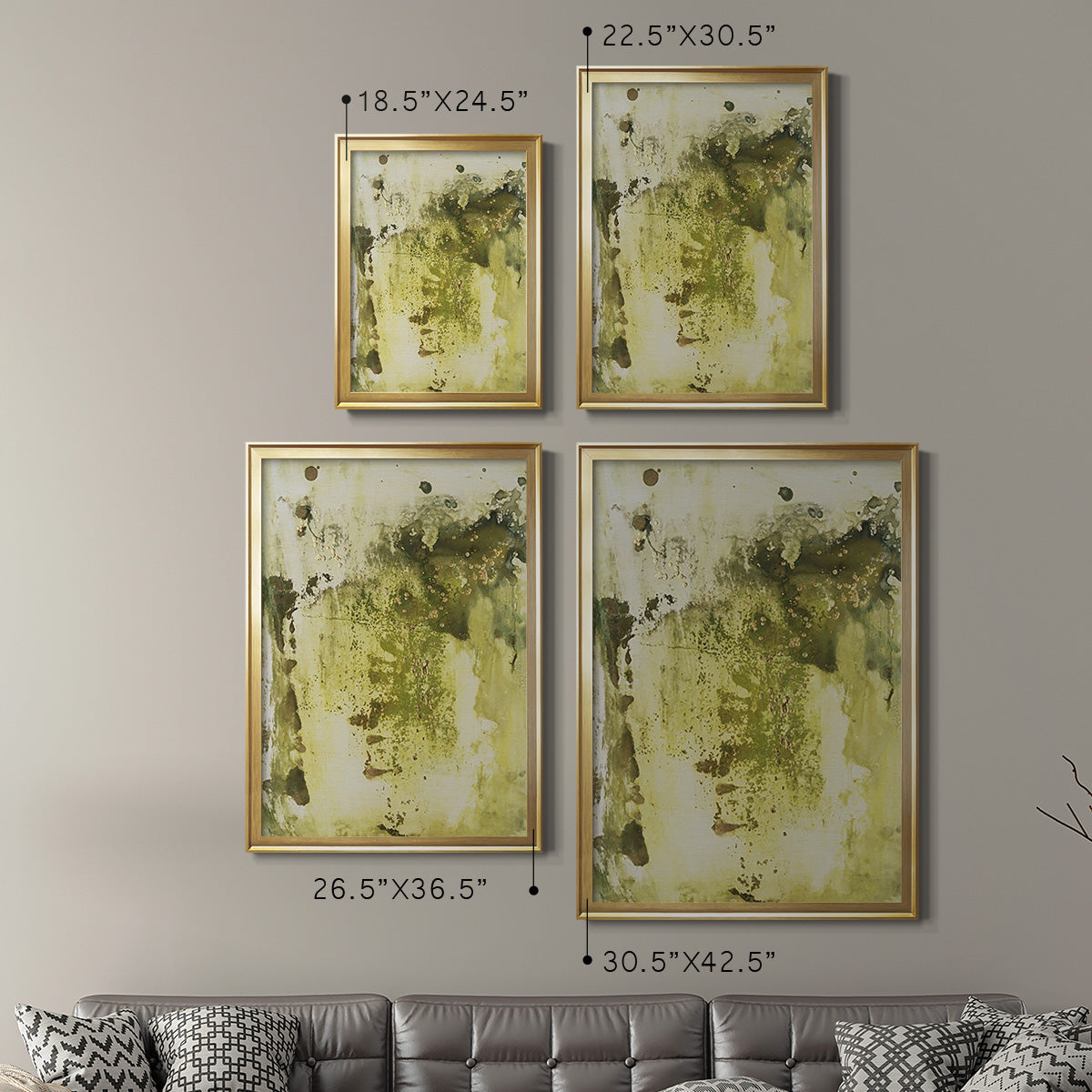 Canyon Diptych I - Modern Framed Canvas Print