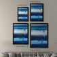 Deep Blue Shore I - Modern Framed Canvas Print