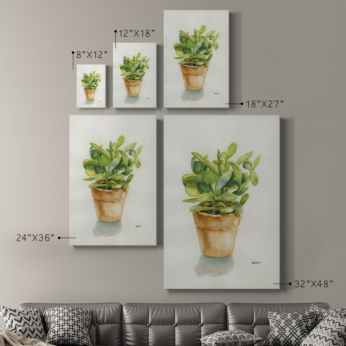 Succulent I - Canvas Art Print