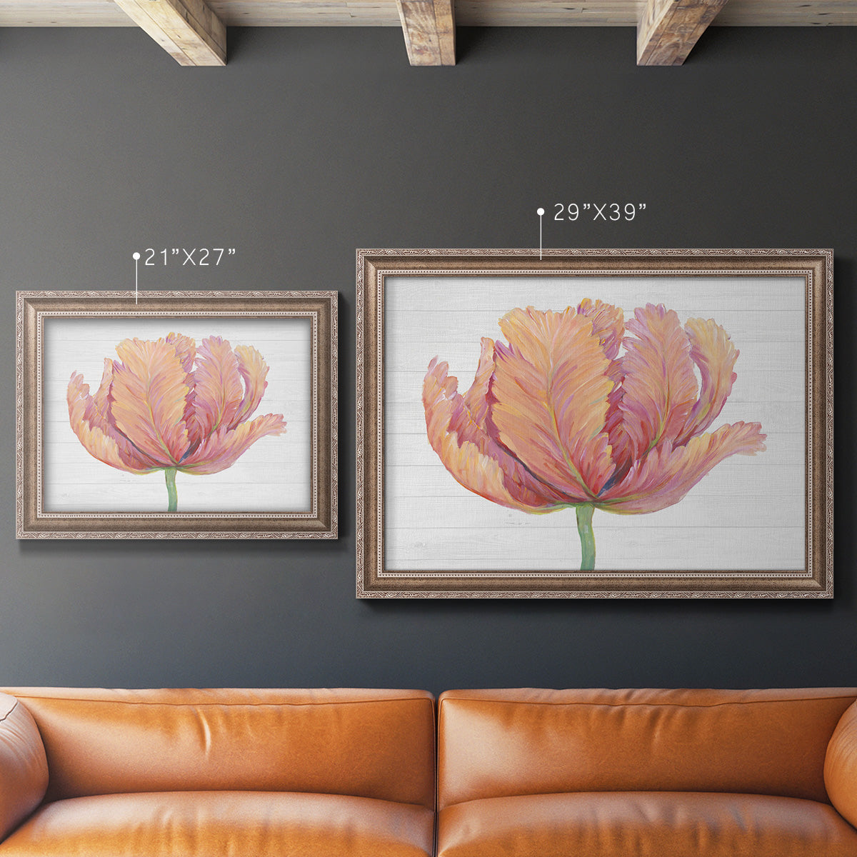 Single Pink Bloom I Premium Framed Canvas- Ready to Hang