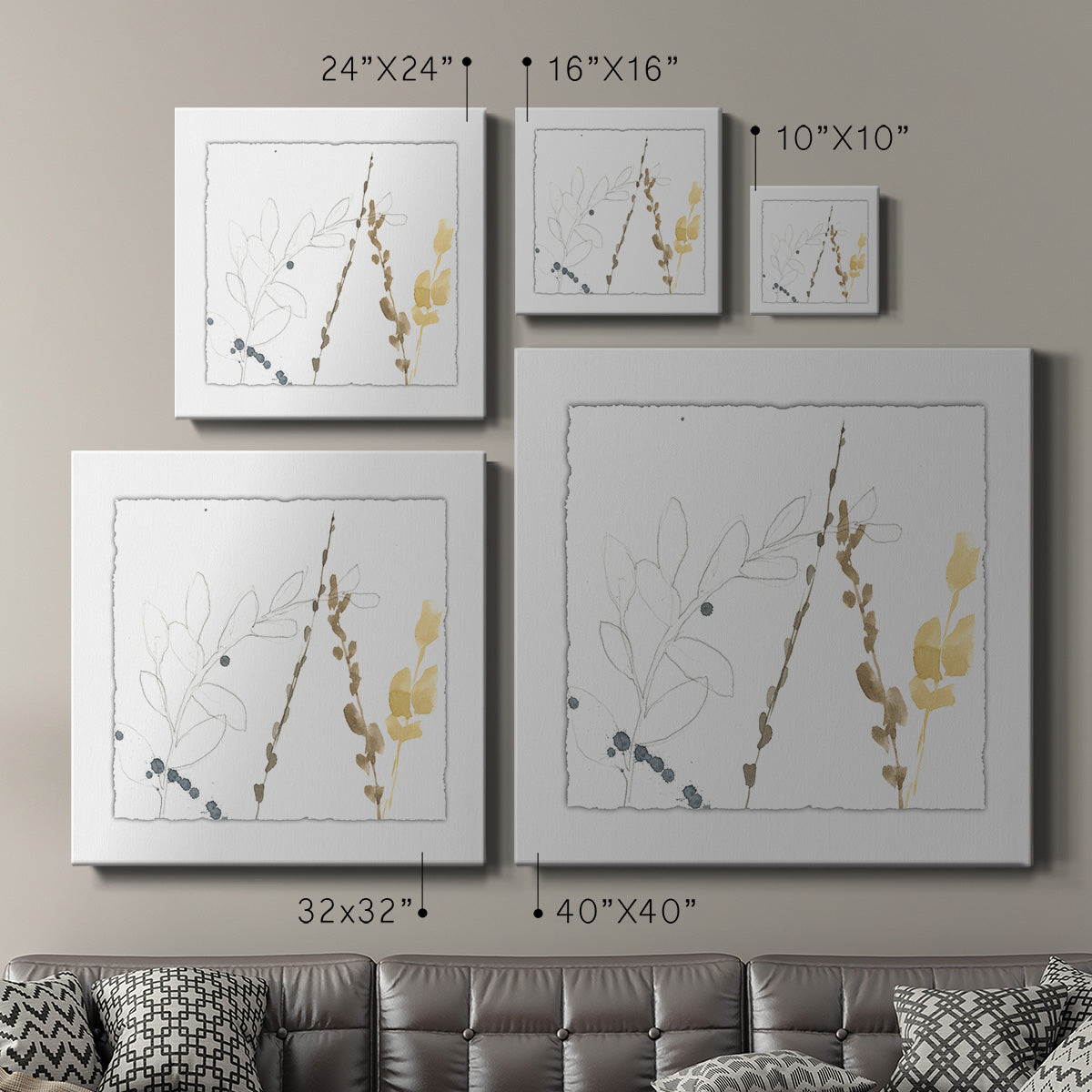 Branch Contours II - Canvas Art Print