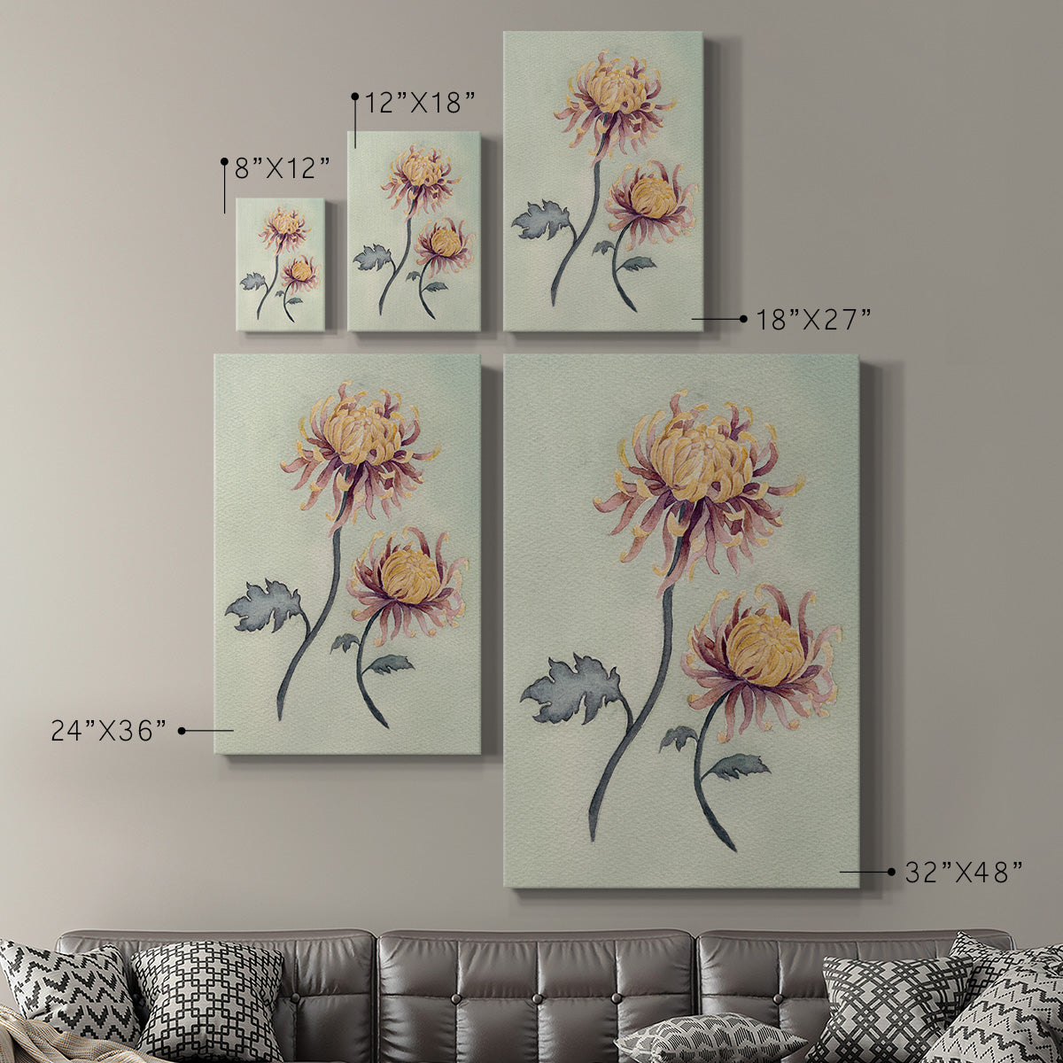 Chrysanthemum Beauty II - Canvas Art Print