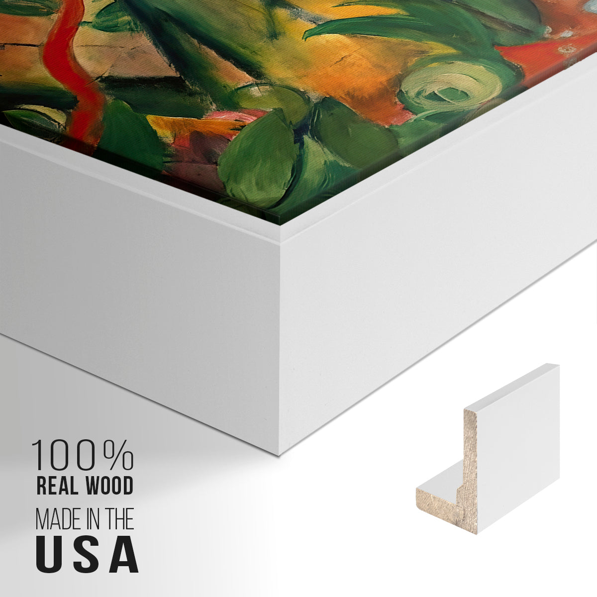 In the Rain, 1912 - Floater Framed Canvas Print