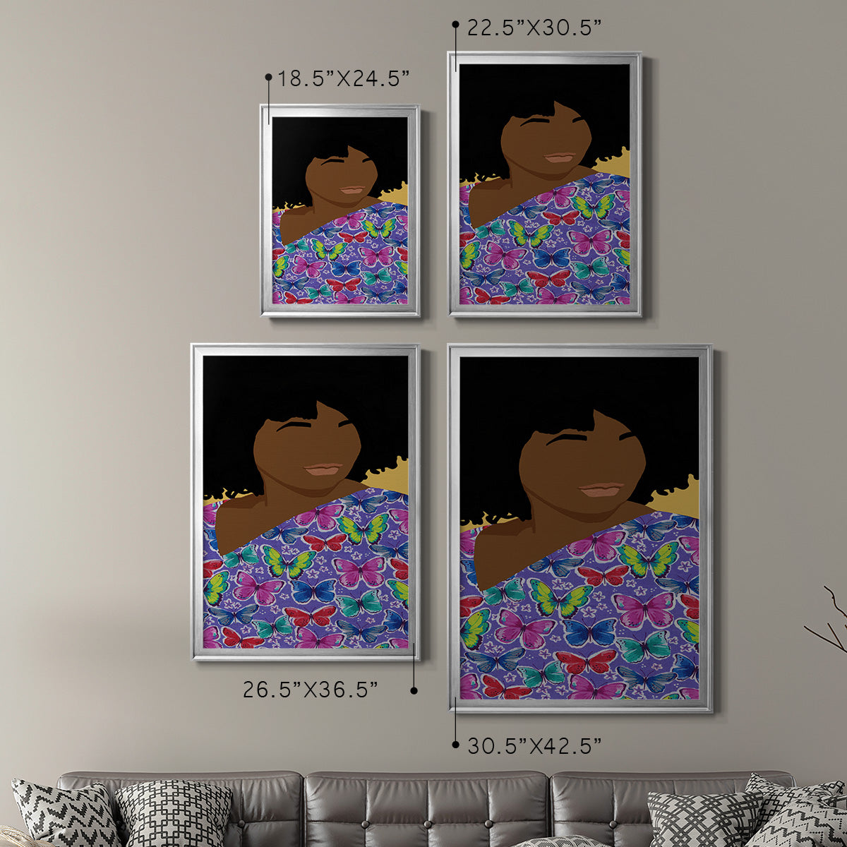 Care Giver II - Modern Framed Canvas Print