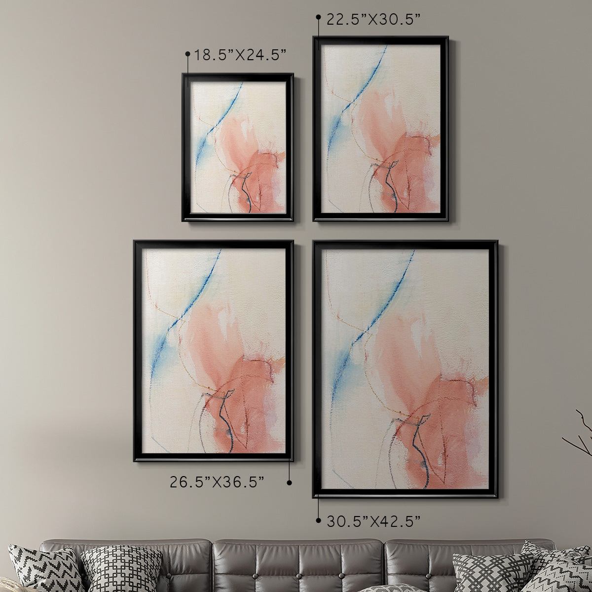 Barxan II - Modern Framed Canvas Print