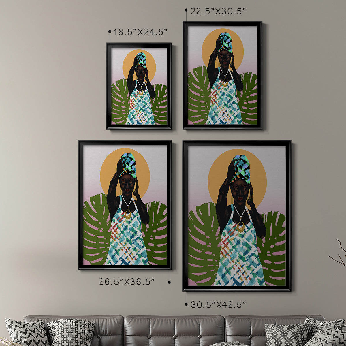 Her Faith - Modern Framed Canvas Print