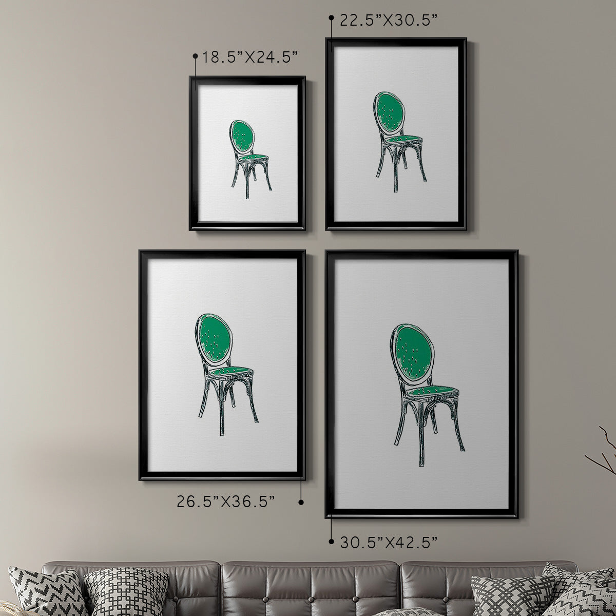Take a Seat VIII - Modern Framed Canvas Print
