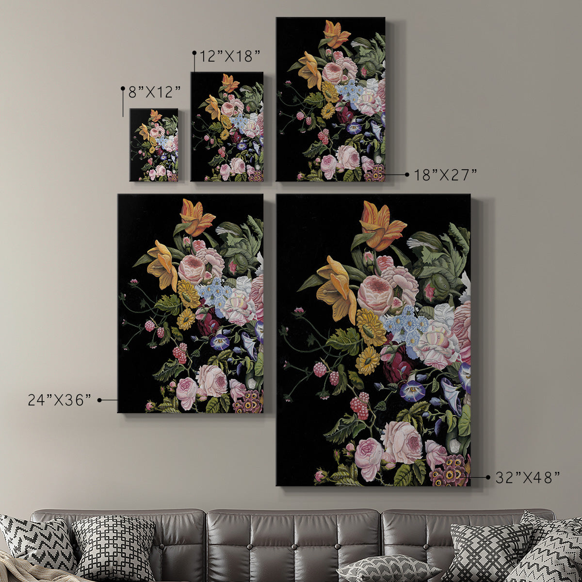 UA CH Baroque Diptych I Premium Gallery Wrapped Canvas - Ready to Hang