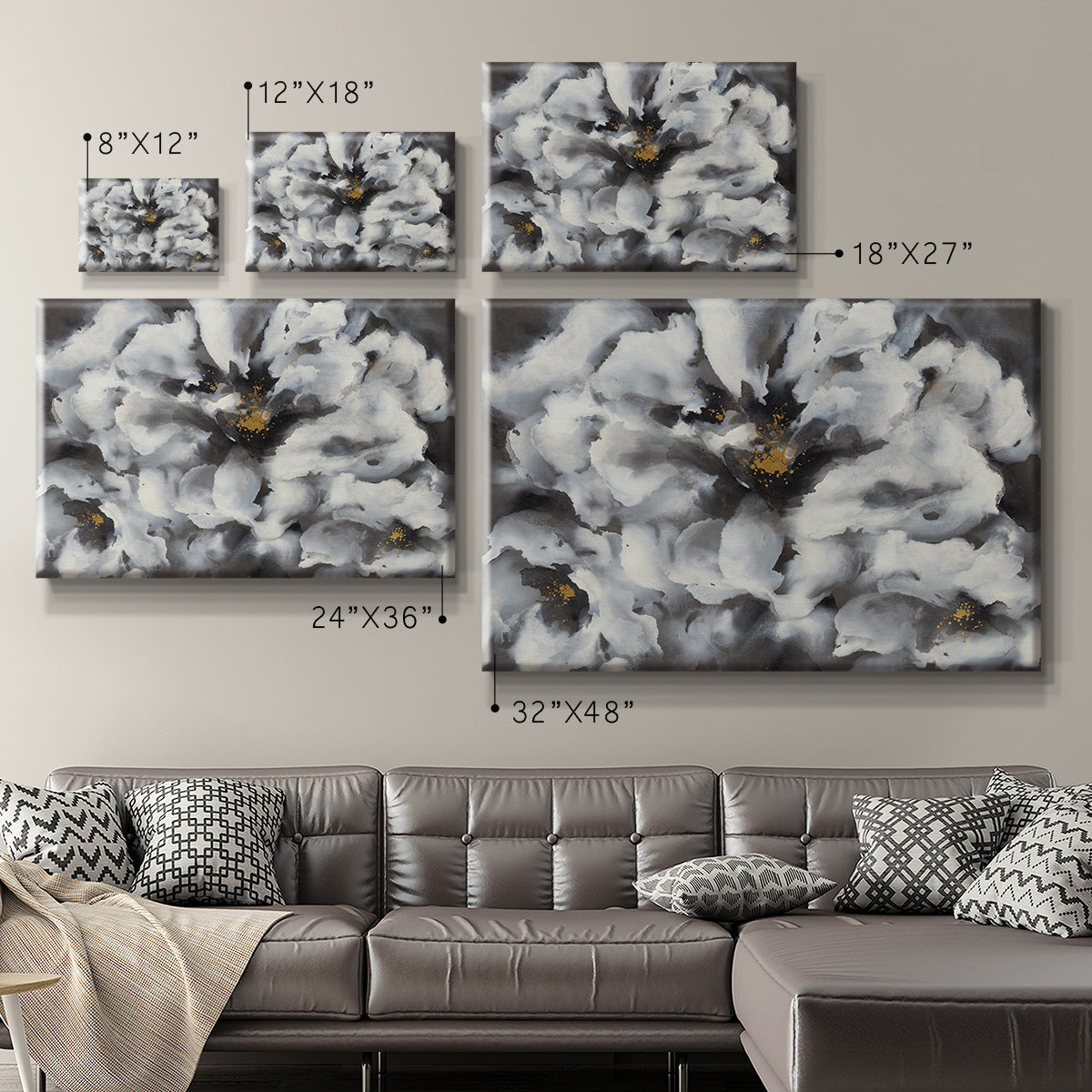 Peonia Premium Gallery Wrapped Canvas - Ready to Hang