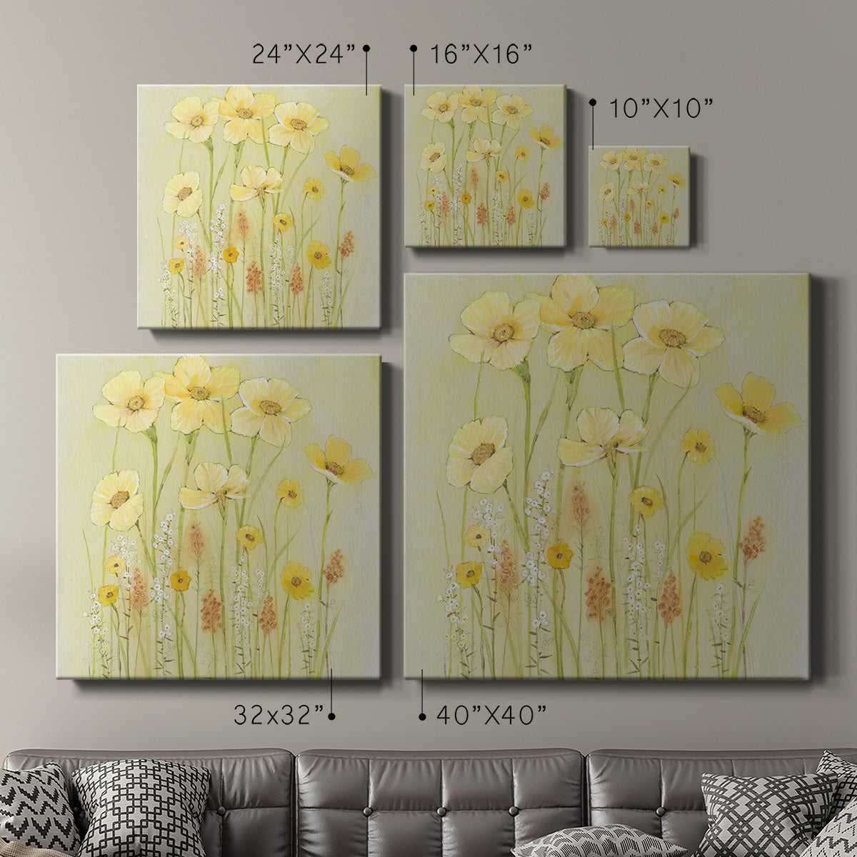 Soft Spring Floral I - Canvas Art Print