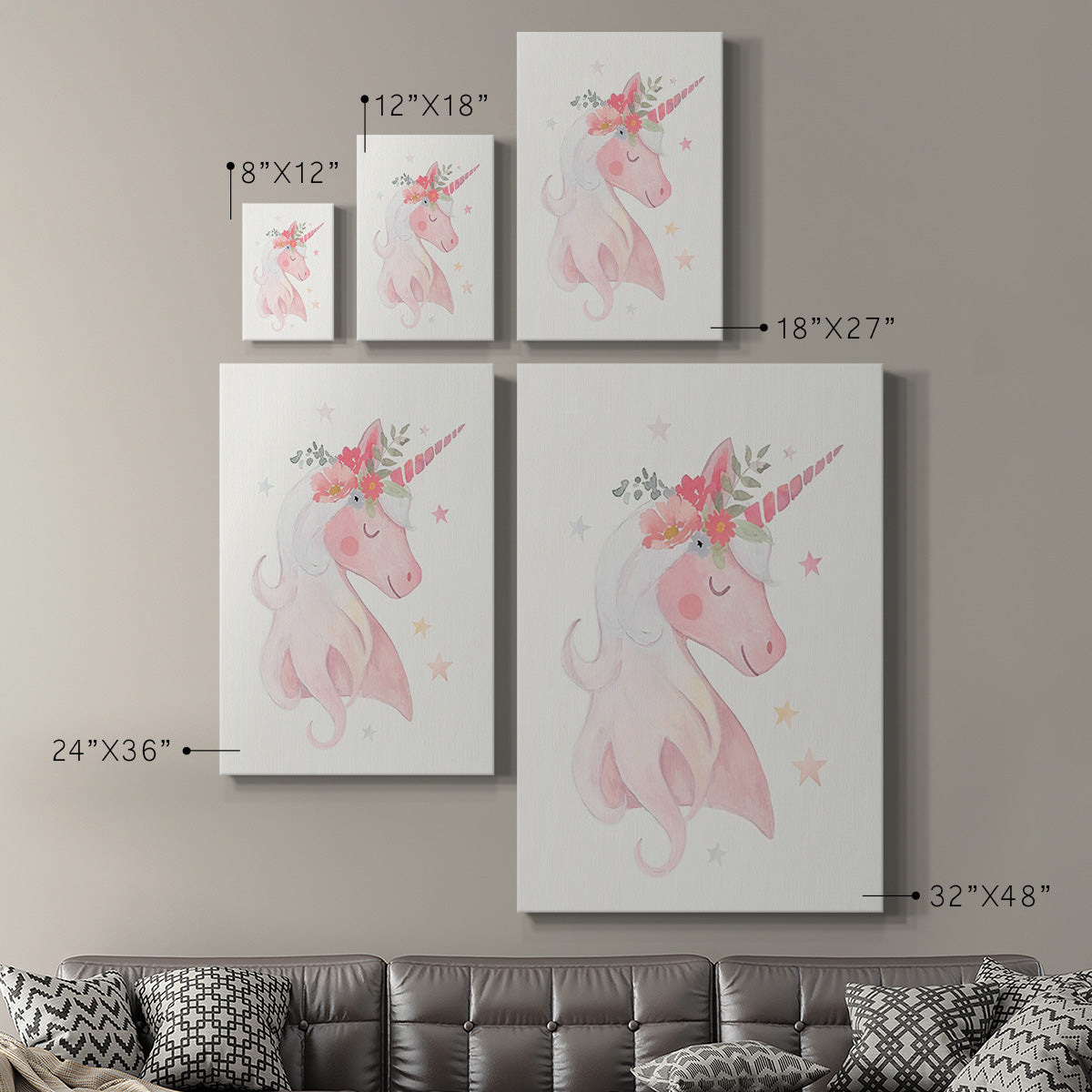 Sweet Unicorn II - Canvas Art Print