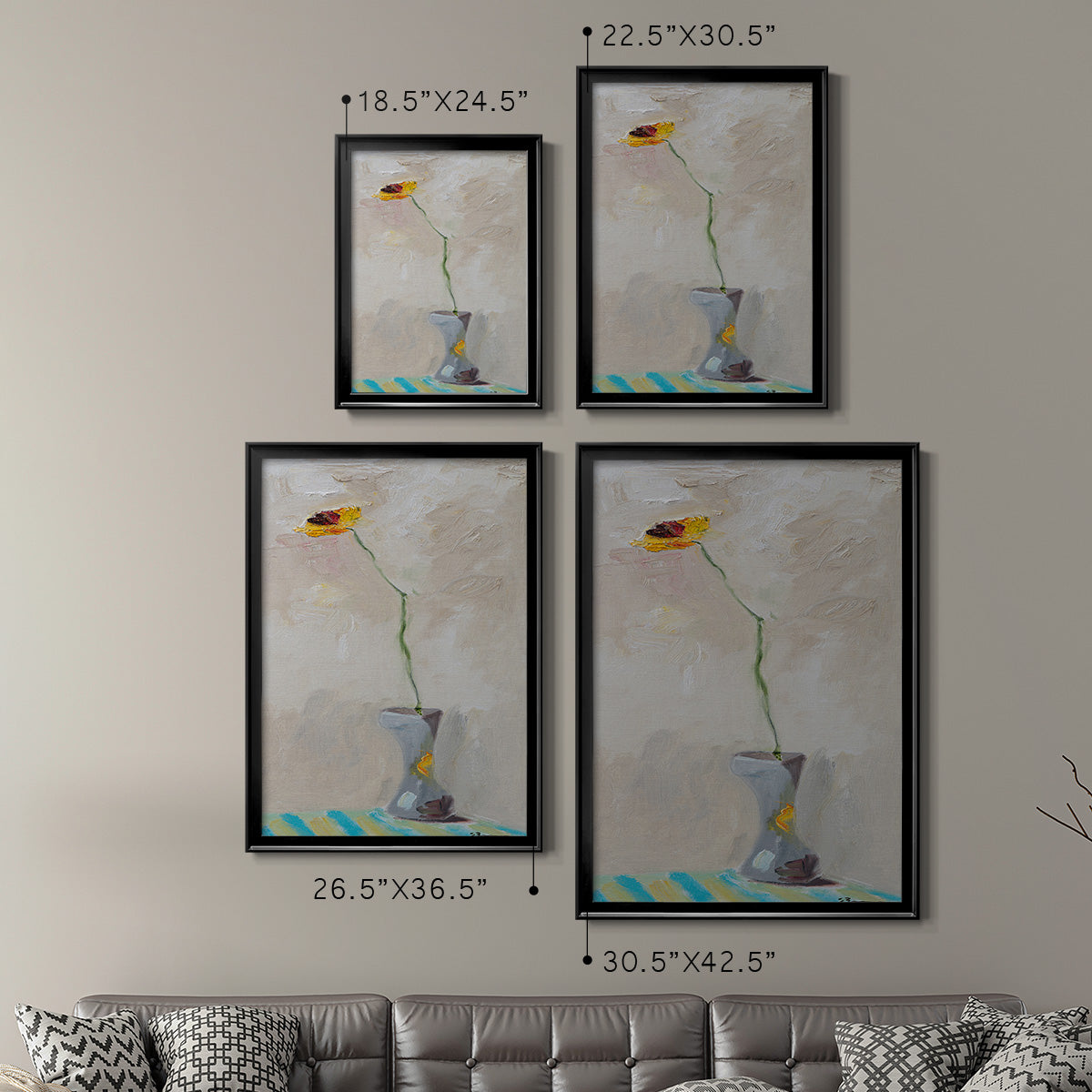 Single & Ready to Mingle - Modern Framed Canvas Print