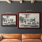 Classical pastoral landscape artwork by Nicolas Berchem in an ornate cherry burl wood frame shown in multiple size options.