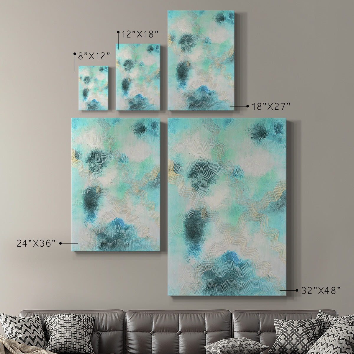 Blue Shift I Premium Gallery Wrapped Canvas - Ready to Hang