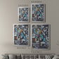California Beach Blue Glass - Modern Framed Canvas Print