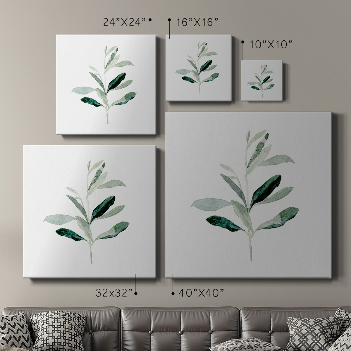 Summer Olive Branch II - Canvas Art Print