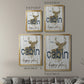 Happy Place Cabin - Modern Framed Canvas Print