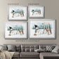 Snow Friends - Modern Framed Art Print