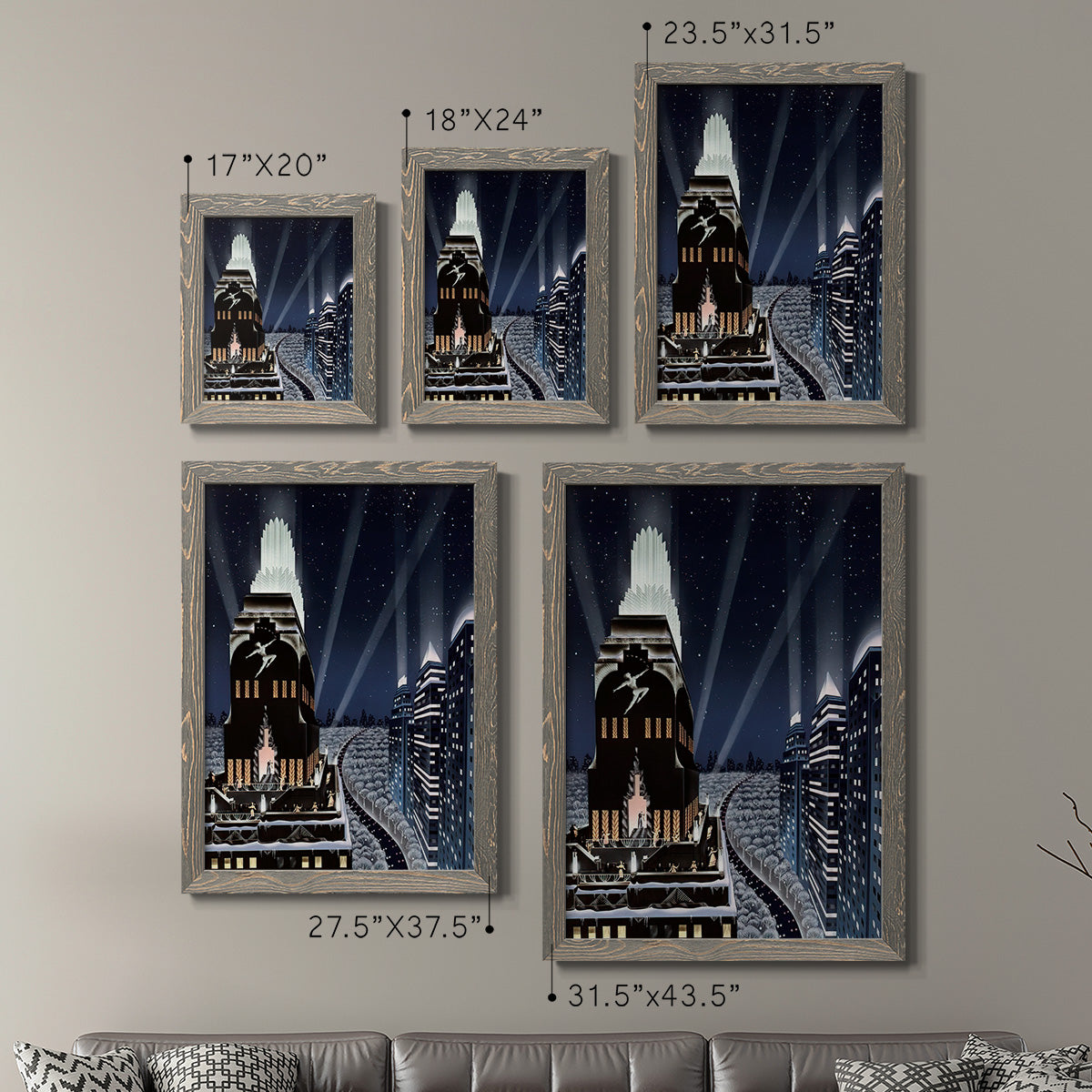 Rooftop Serenade - Premium Framed Canvas 2 Piece Set - Ready to Hang