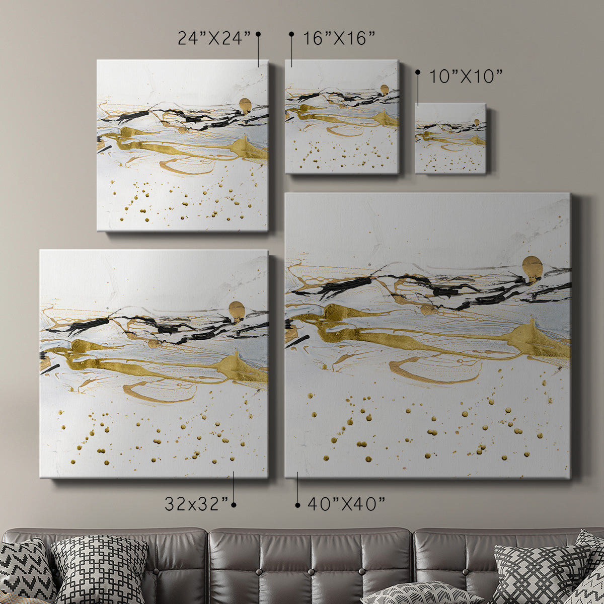 Golden Kelp IV - Canvas Art Print