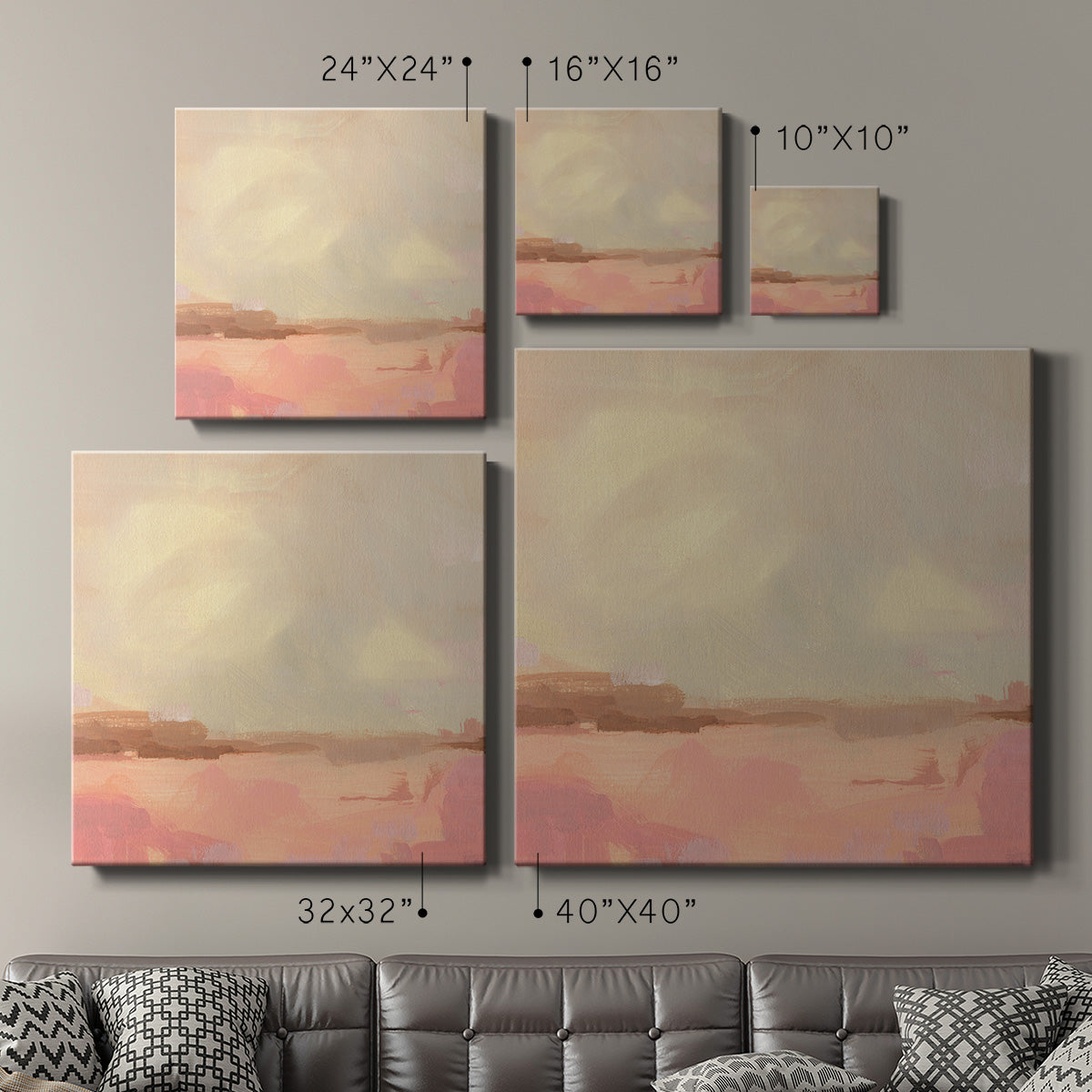 Salt Lake Sunrise I - Canvas Art Print