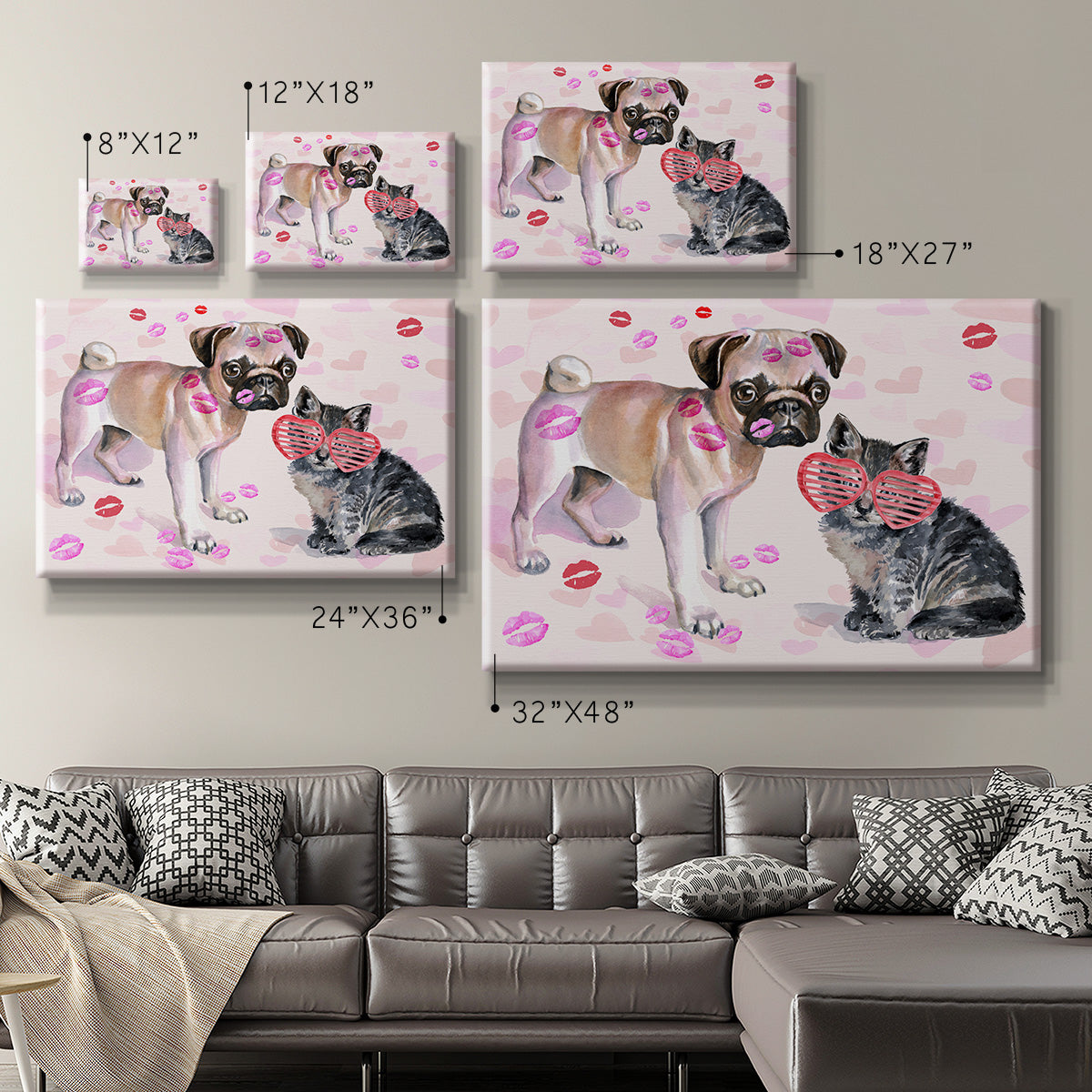 Cute Couture Collection A - Canvas Art Print