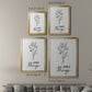Simple Things Sketch - Modern Framed Canvas Print