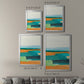 Aqua and Orange I - Modern Framed Canvas Print