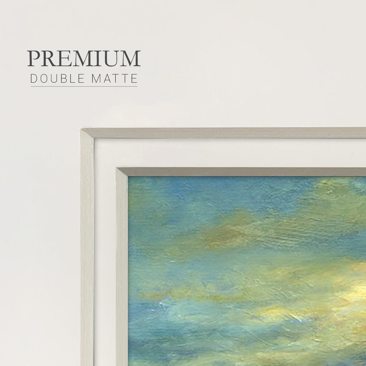 Coastal Views I - Double Matboard Framed Print